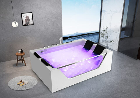 VASCA MP 1830 – EX2096N – 180X120CM – 50 GETTI – AIRLED – CASCATA – OZONO – RISCALDATORE – BLUETOOTH4